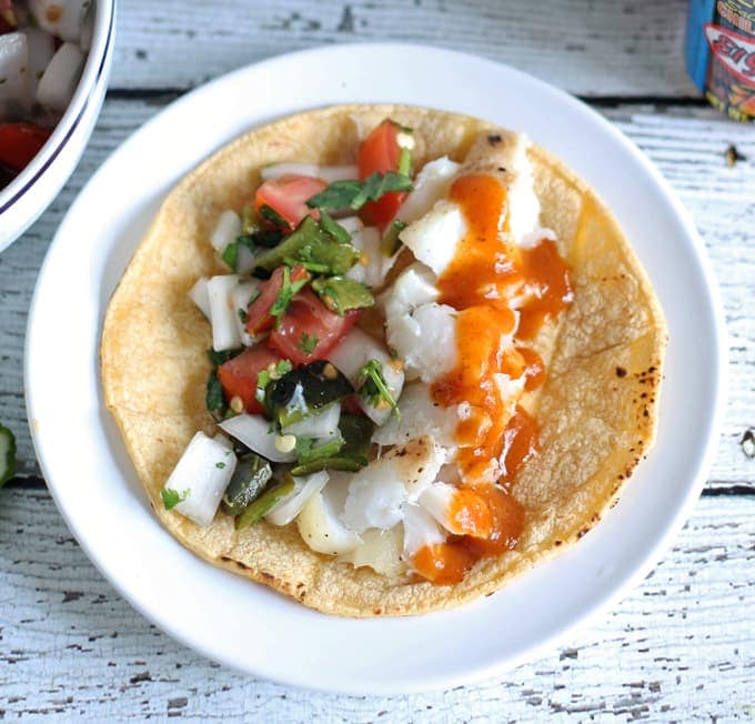 Fish Tacos with Poblano Pepper Pico de Gallo » The Thirsty ...