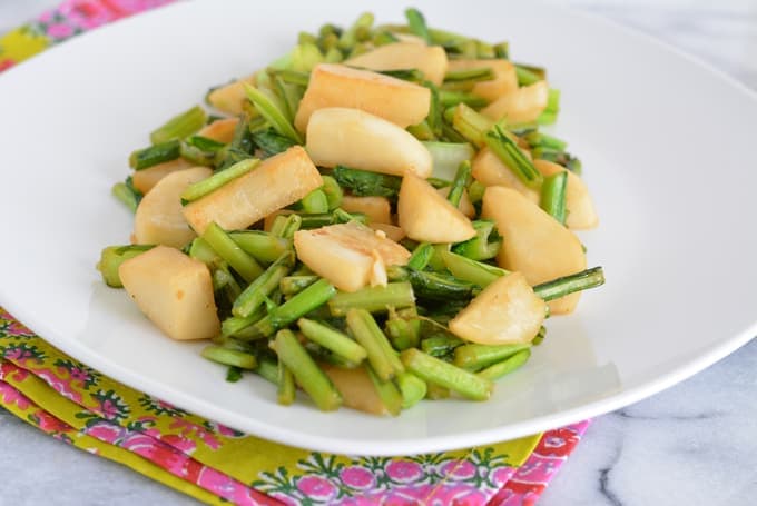 Ginger Soy Hakurei Turnips