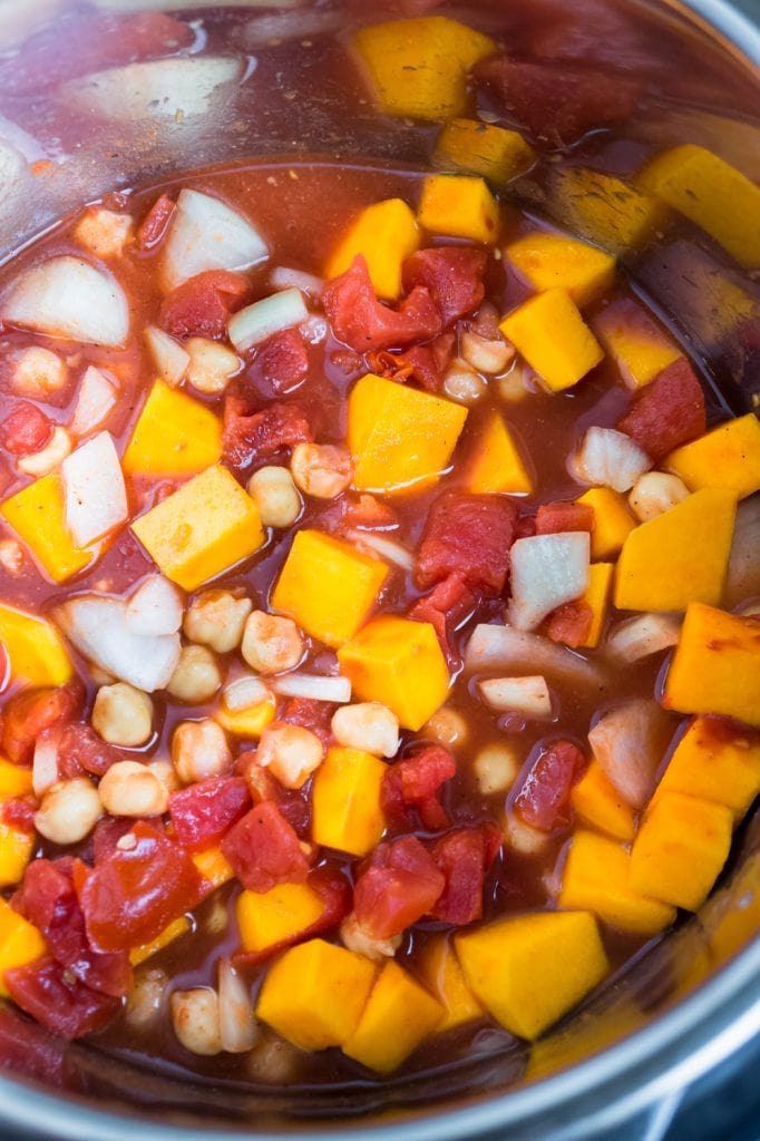 chickpea butternut squash diced tomatoes and spices