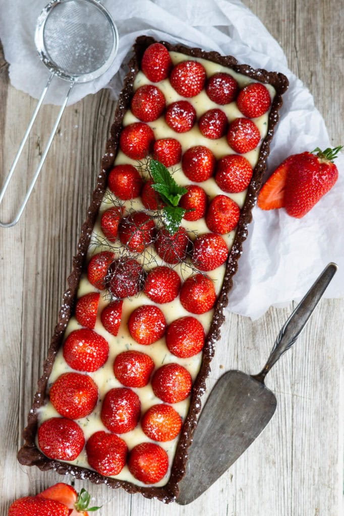 Erdbeer-Tarte mit Schokomürbteig 3 erdbeer-tarte