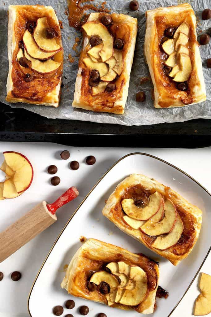Easy apple puff pastry tarts