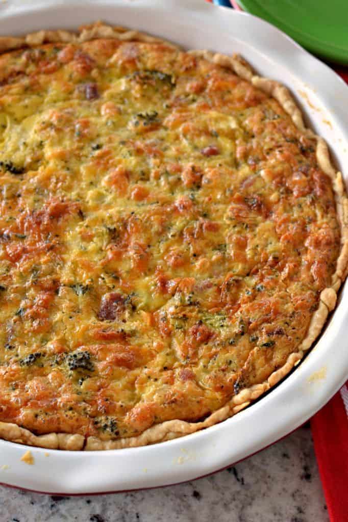Ham and Cheese Quiche (A Perfect Meal Anytime of the Day)
