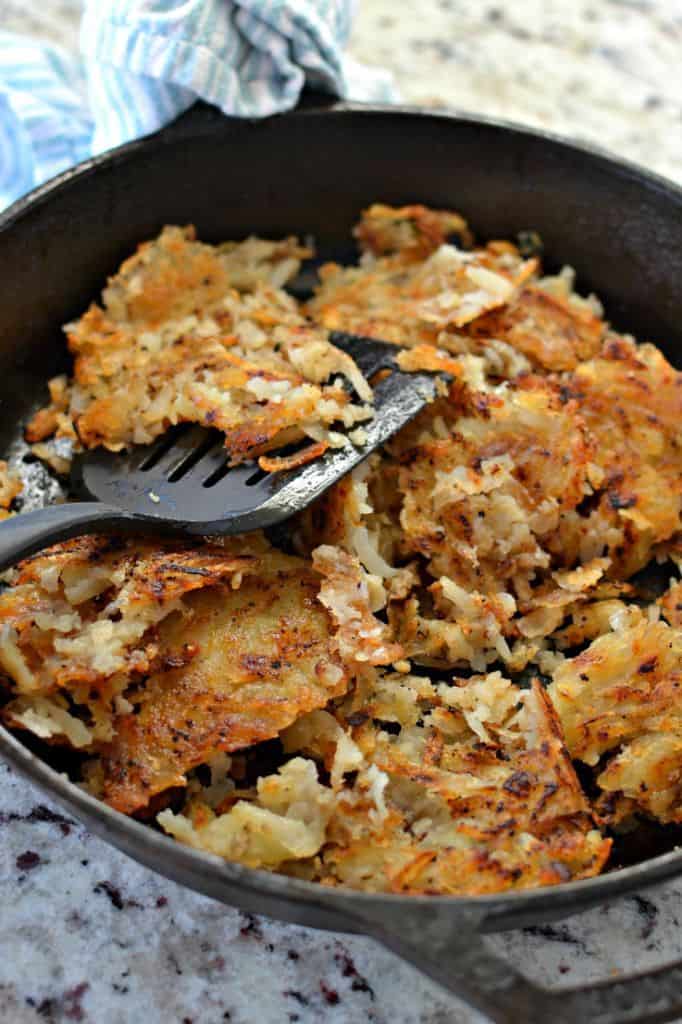 Homemade Hash Browns - Crispy Golden Brown Edges