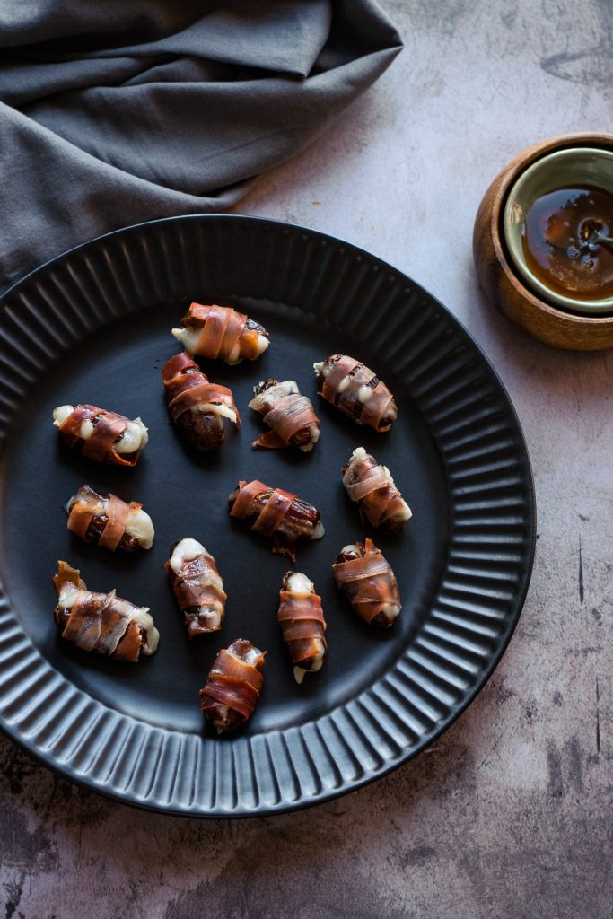 air fryer dates stuffed with Brie
