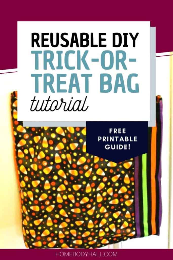 Complete reusable DIY Trick-or-Treat bag