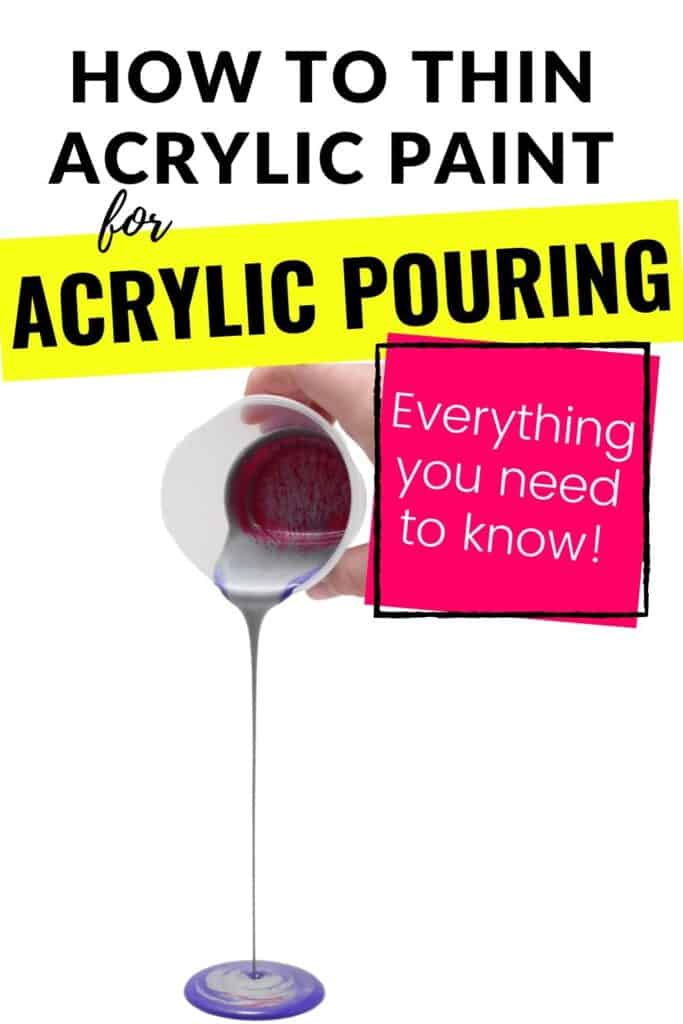 How To Thin Acrylic Paint For Acrylic Pouring Homebody Hall