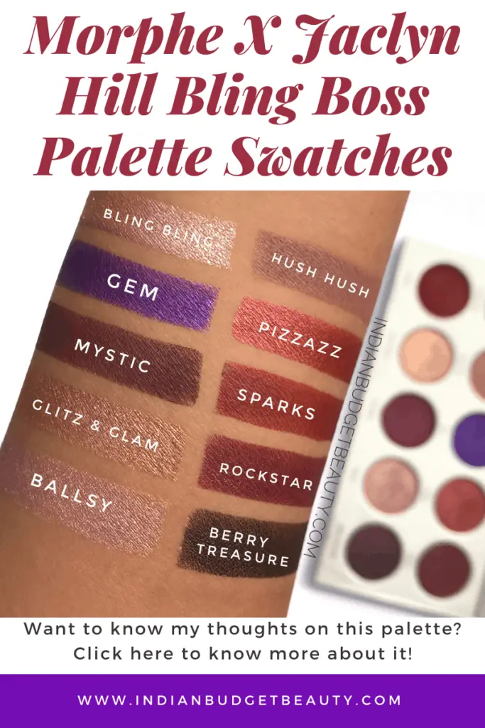 Morphe X Jaclyn Hill Bling Boss Palette Swatches Morphe X Jaclyn Hill Bling Boss Palette Swatches & Review