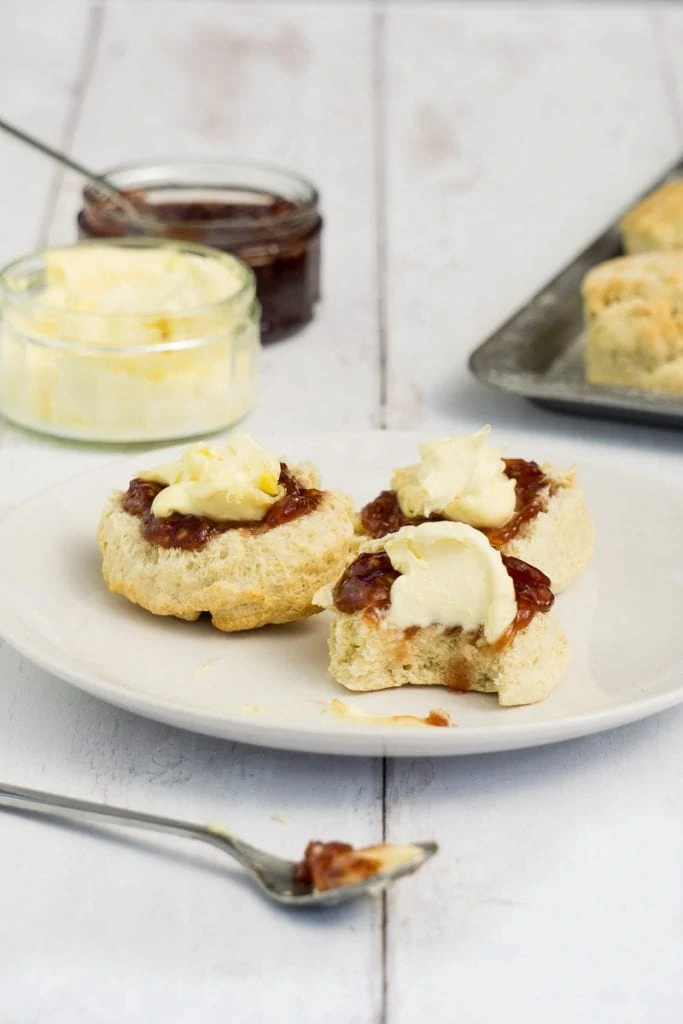 Scone Recipe - Scones with Jam and Cream