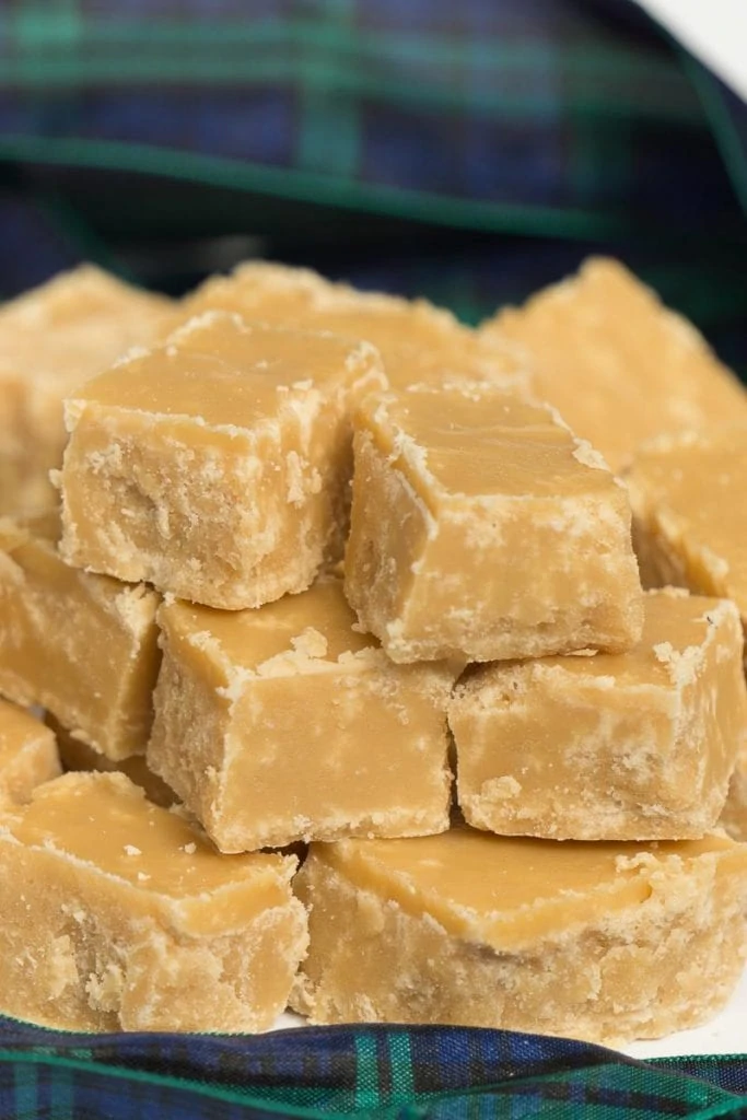 Homemade Scottish Tablet Recipe with Tarten Ribbon