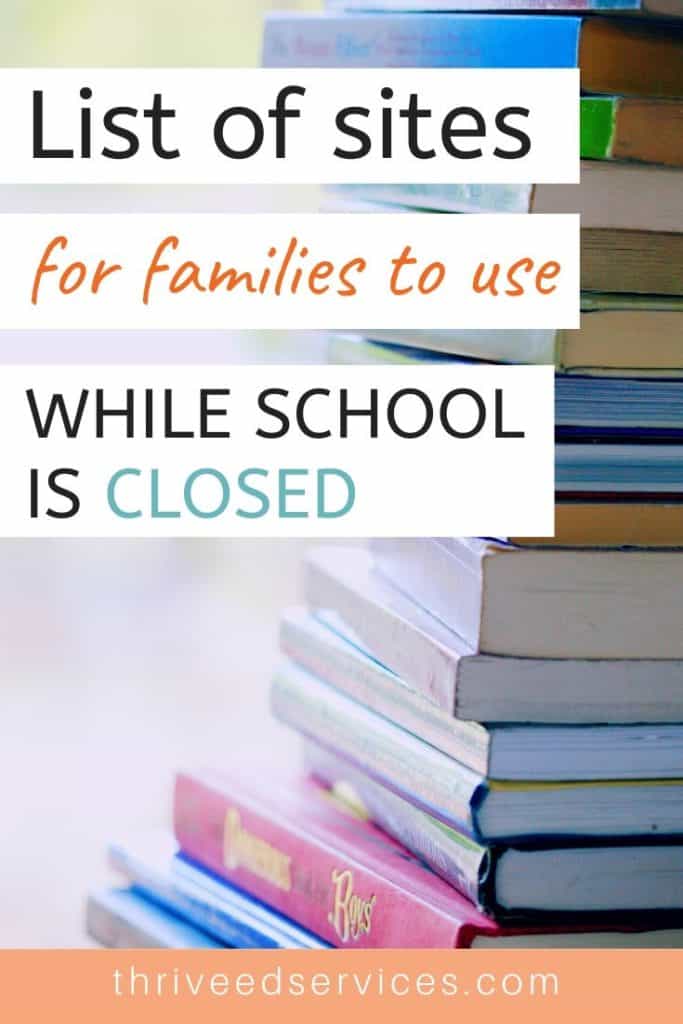 free online resources to use while school is closed