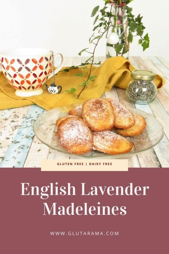 Lavender Madeleines Recipe, both gluten free and dairy free