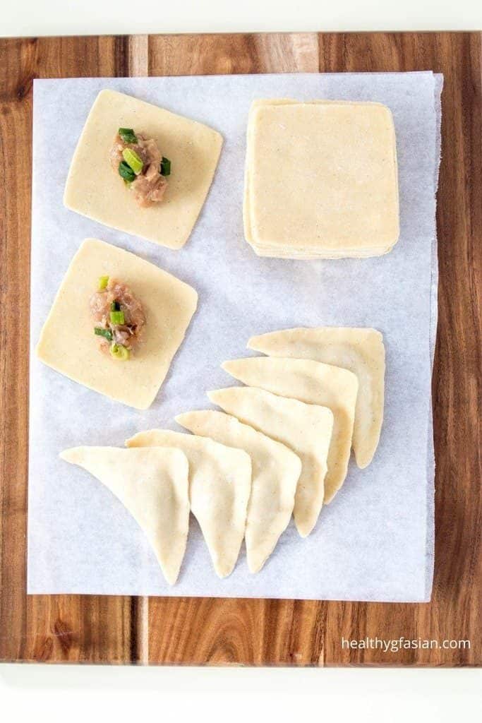 Homemade Gluten Free Wonton Wrappers Healthy Gf Asian