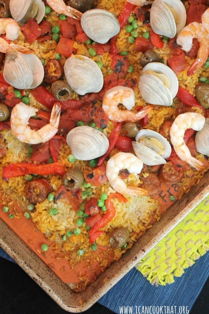 Sheet Pan Paella Recipe I Can Cook That