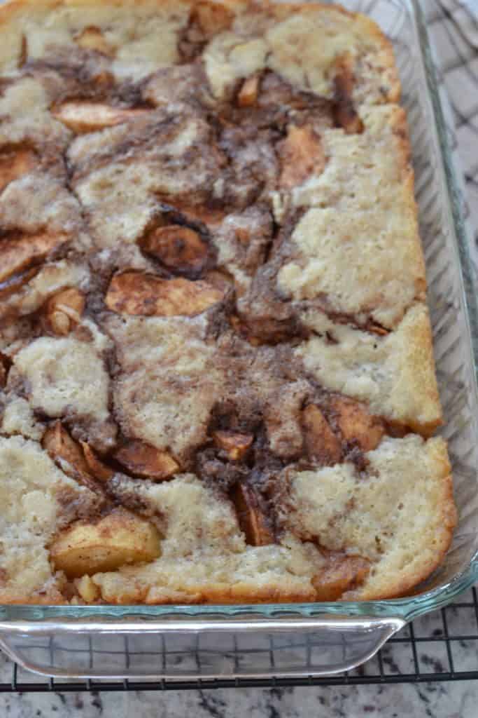 A delicious-looking apple cobbler