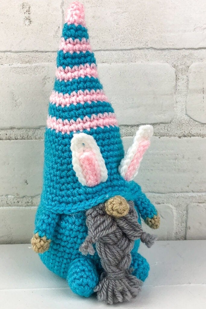 Easter Bunny Holiday Crochet Gnome