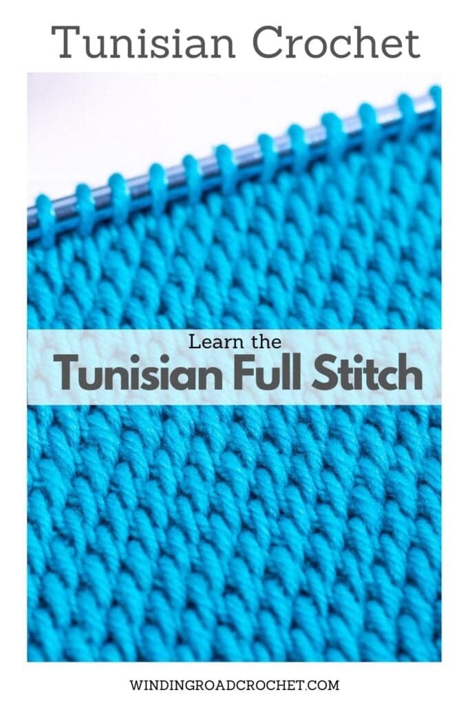 Learn all the basics of Tunisian crochet with this free online course. In lesson 6, we learn the Tunisian Full stitch with a woven look.