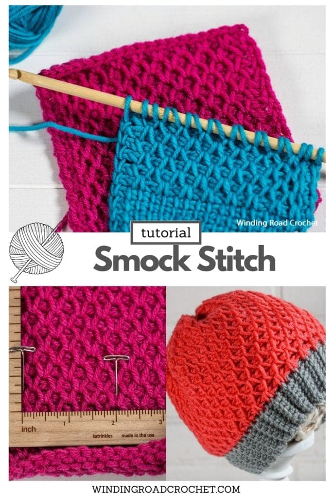Learn all the basics of Tunisian crochet with this free online course. In lesson 7, we learn the diamond-patterned Tunisian Smock stitch.