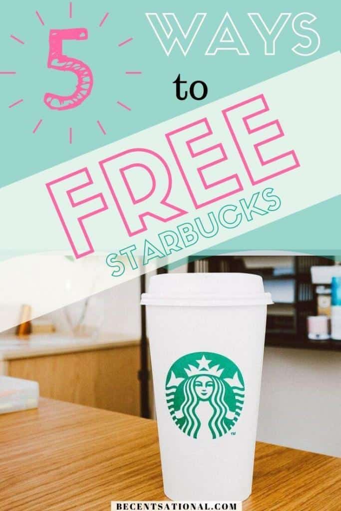 Free Starbucks frugal living