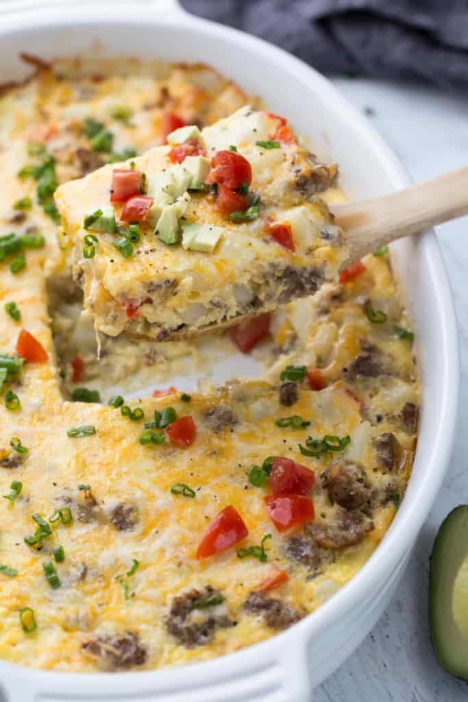 Potato Sausage Breakfast Casserole