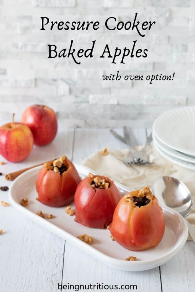 Pressure Cooker Baked Apples