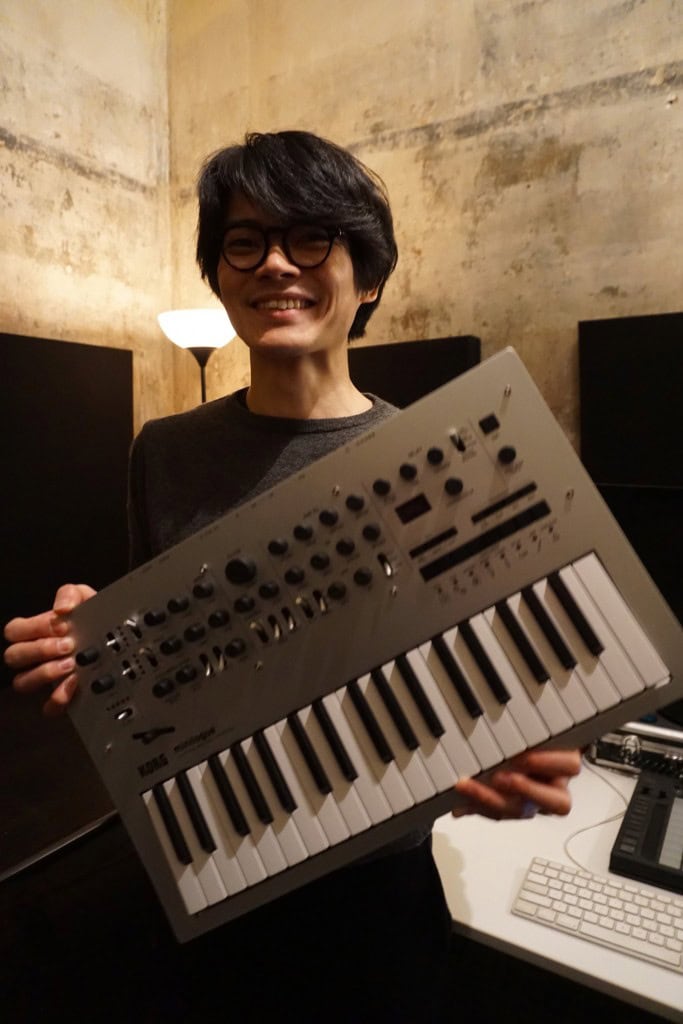 Why is this man smiling? Why, because Tats has just finished what's likely to be another big hit for KORG.