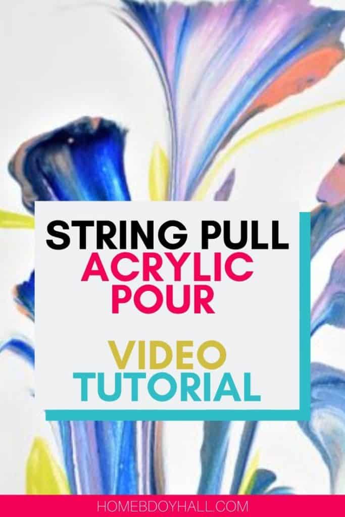 Easy String Pull Painting Flowers For Beginners Homebody Hall