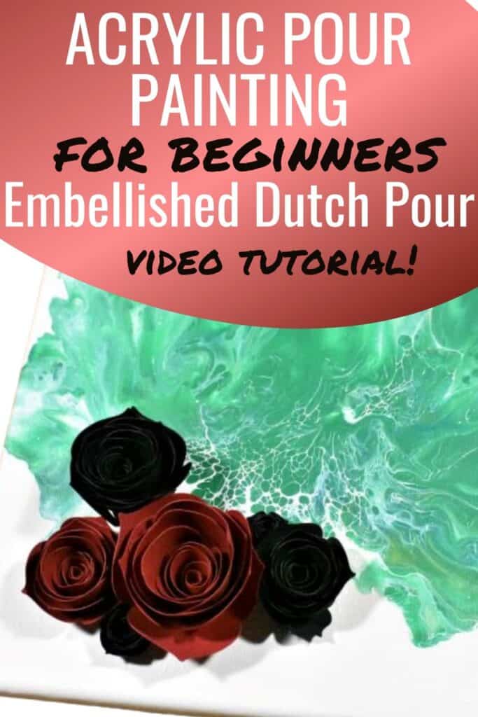 Acrylic Paint Pouring 3d Paper Flowers Mashup Homebody Hall