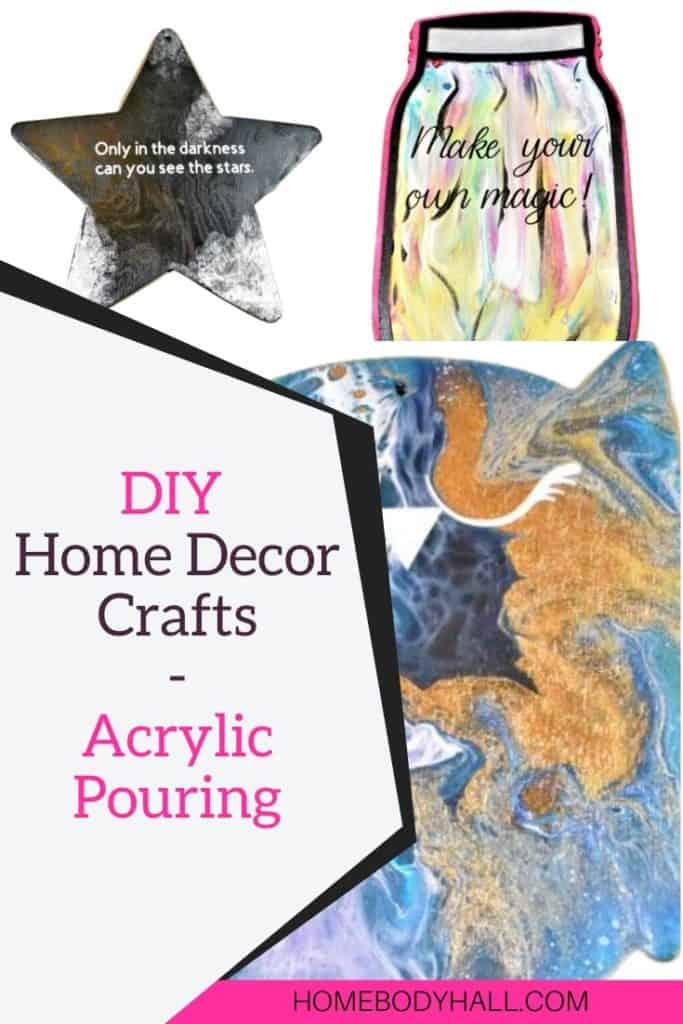 DIY Home Decor Crafts Acrylic Pouring