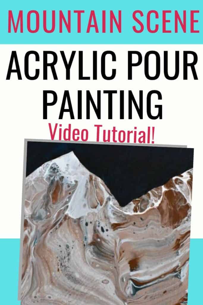 Step By Step Mountain Painting With Acrylic Paint Pouring