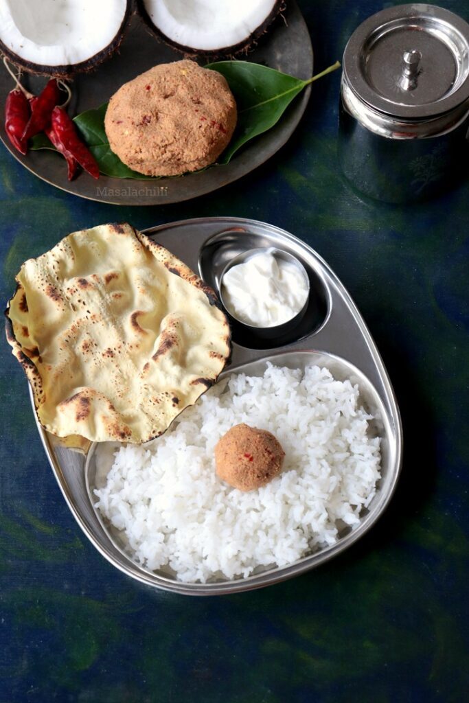 Thengai Thogayal Recipe | Coconut Thuvaiyal