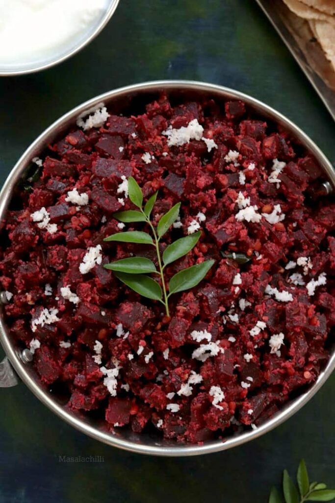 Stir Fried Beetroot with Coconut