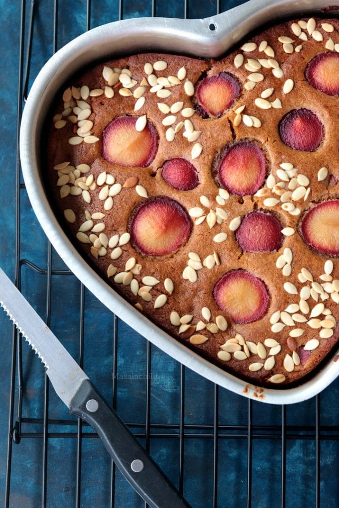 Fresh Plum Cake just out of the oven