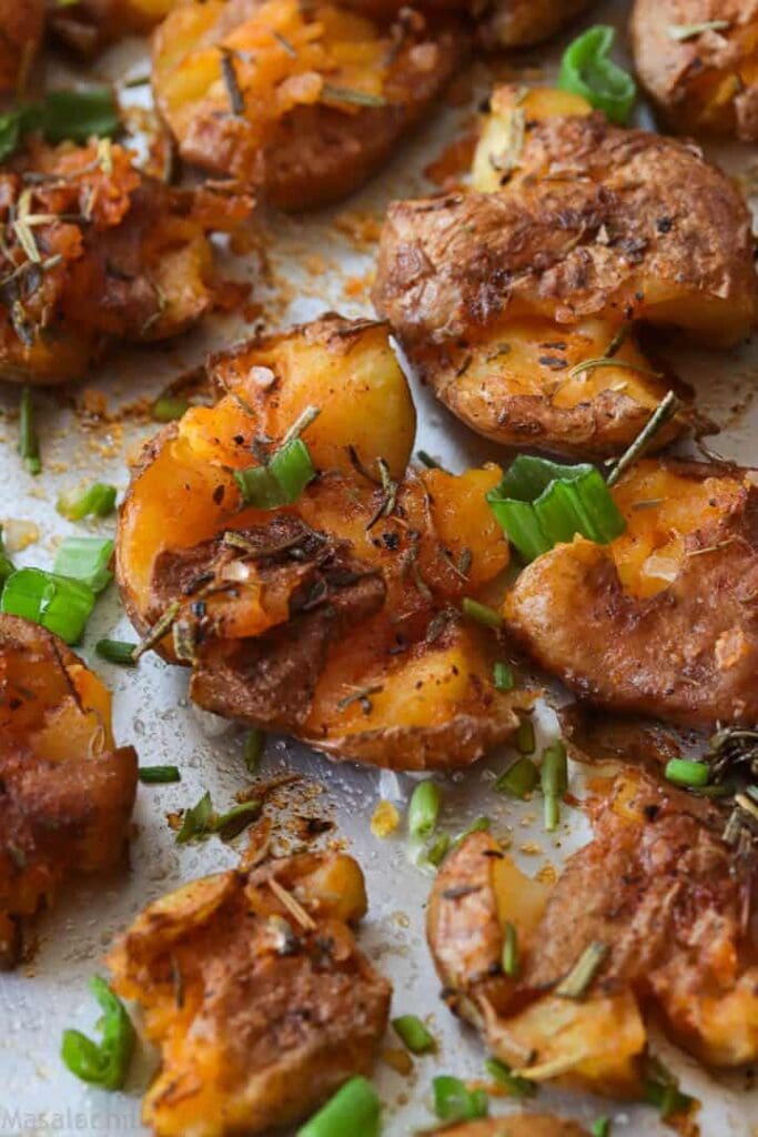 Smashed Potatoes with Herbs