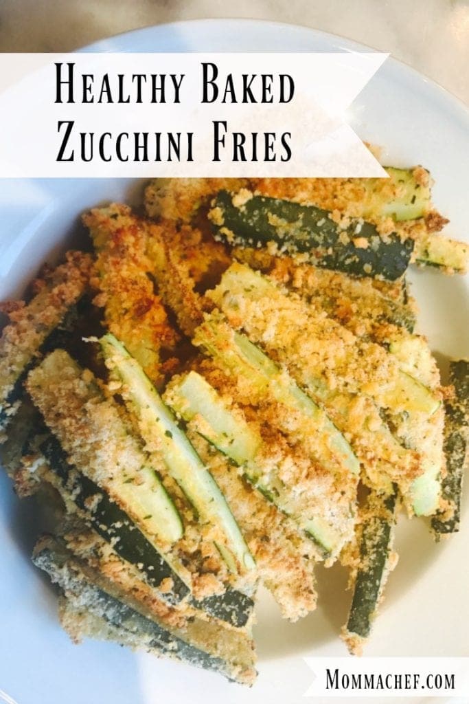 Quick Easy Healthy Baked Zucchini Fries Recipe by Momma Chef