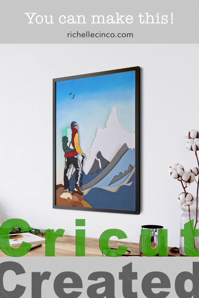 The Hiker Paper Art Image