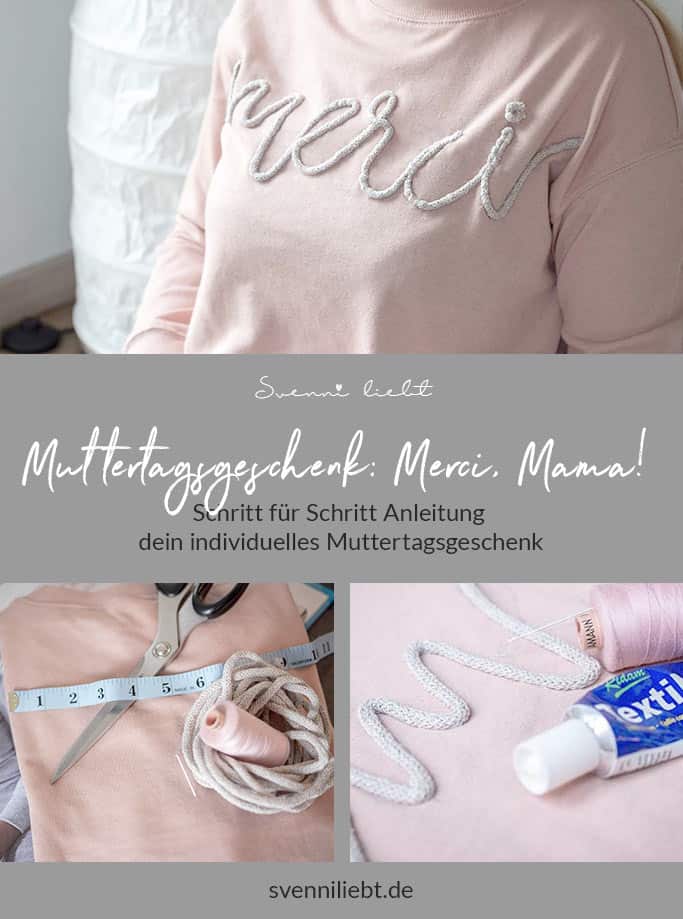 Merke dir "Merci, Mama! – Schritt für Schritt Anleitung für dein individuelles Muttertagsgeschenk" auf Pinterest