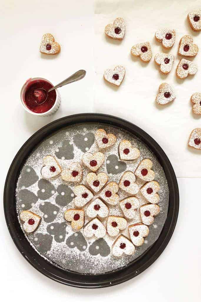 Christmas Linzer Cookies