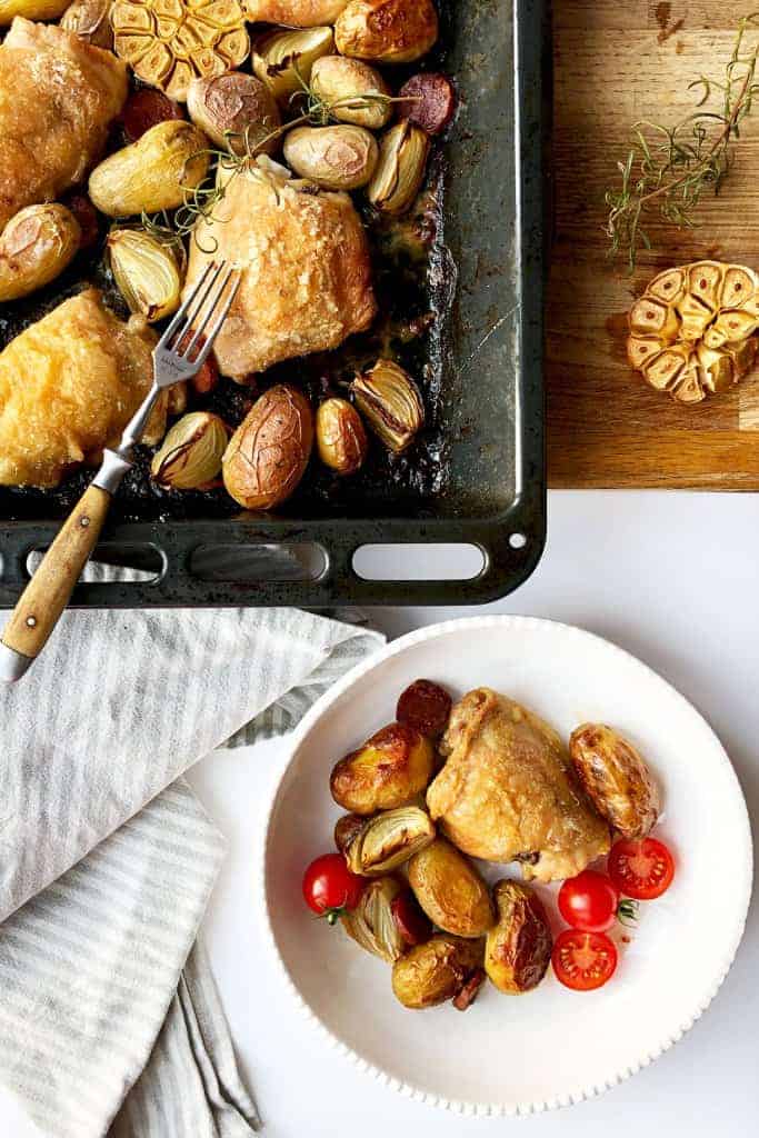 Chicken Tray Bake Dinner | All Kitchen Colours