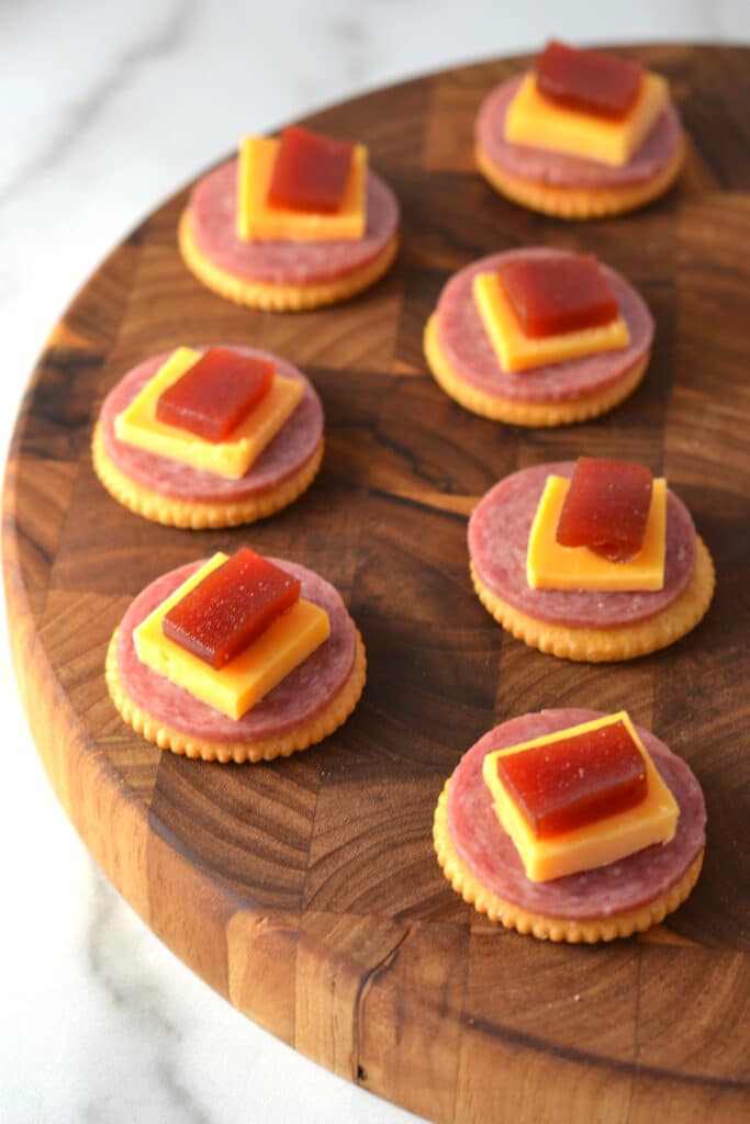 Puerto Rican Salami, Guava and Cheese Appetizers (Entremeses Tipicos)
