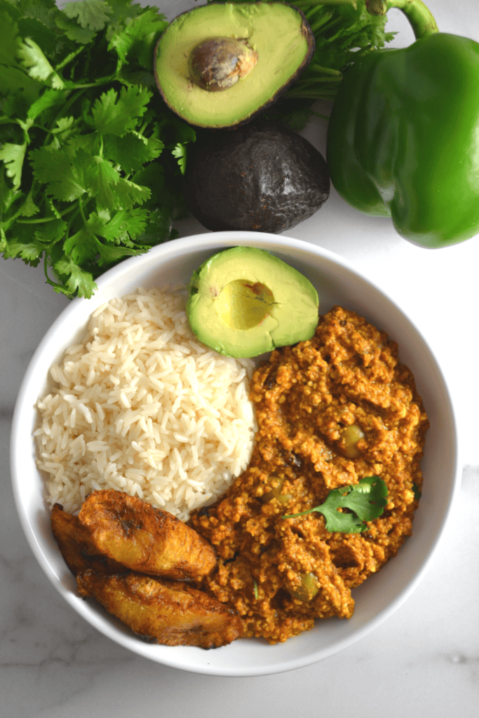 Cuban Style Vegan Tempeh Picadillo