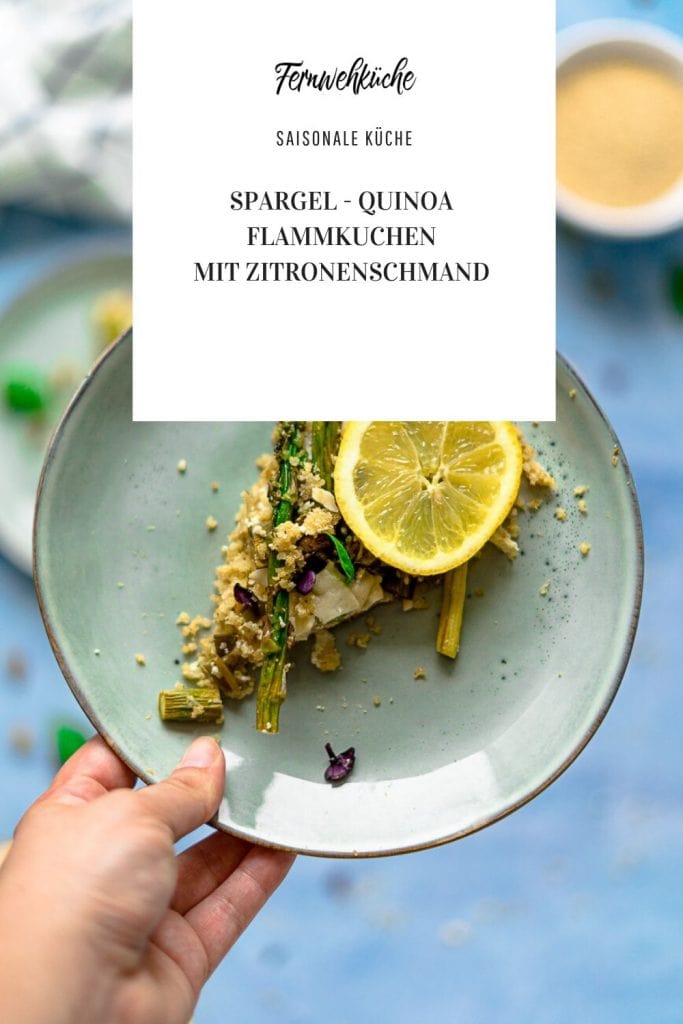Pinterest Spargel-Quinoa-Flammkuchen