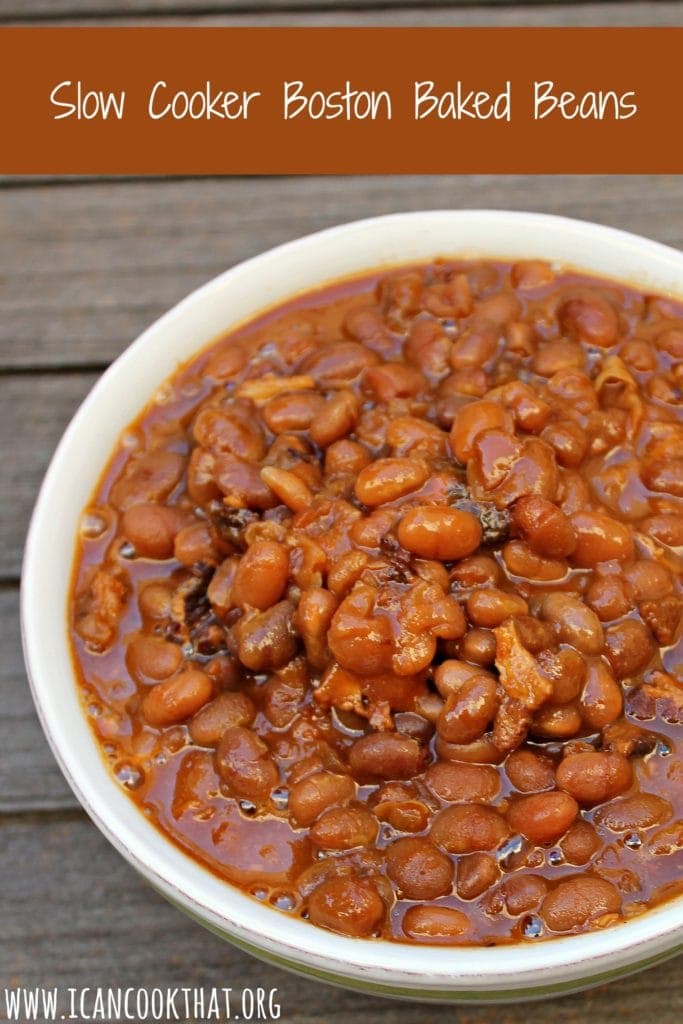 Slow Cooker Boston Baked Beans Recipe I Can Cook That