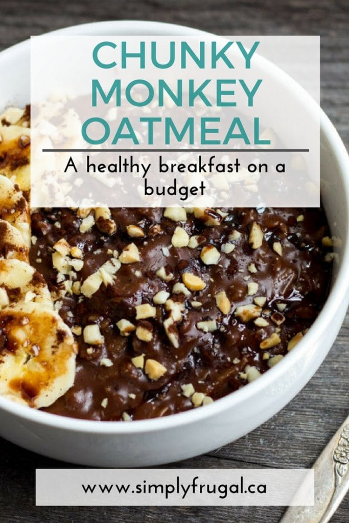 Chunky monkey oatmeal: A healthy breakfast on a budget