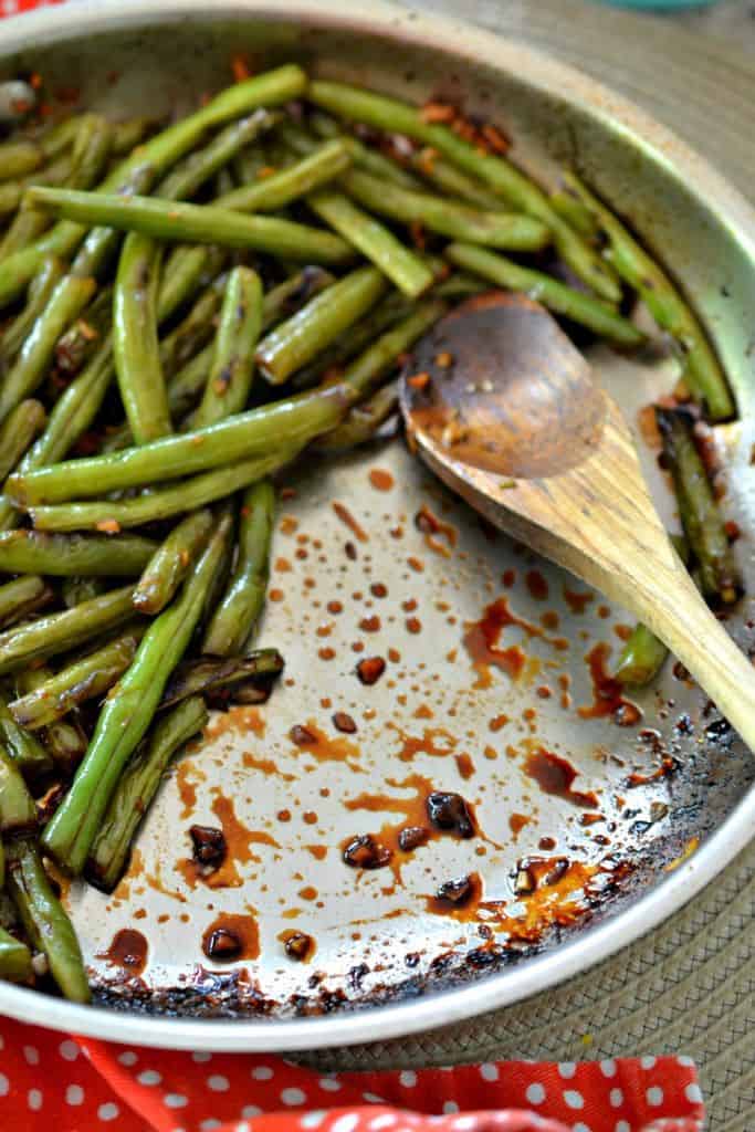 Stir Fried Green Beans with Ginger and Garlic Small Town Woman