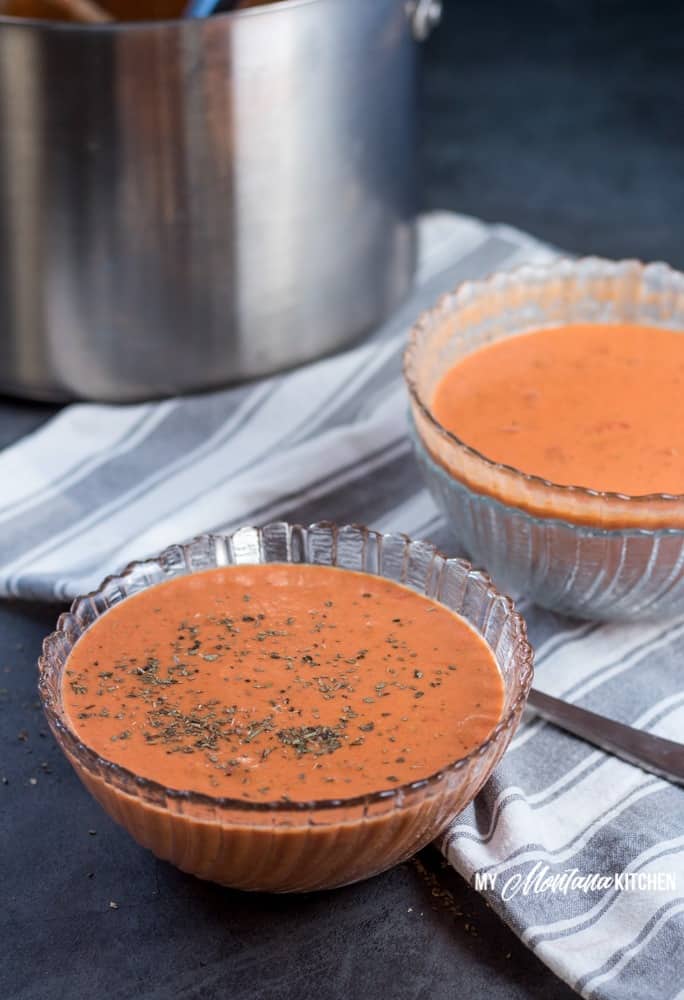 Creamy Tomato Soup Recipe with Basil and Cream Cheese My Montana Kitchen