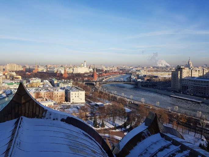 Kremlin depuis Christ Sauveur Moscou