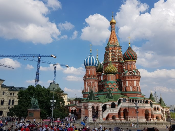 Cathédrale saint-basile-le-bienheureux de moscou place rouge