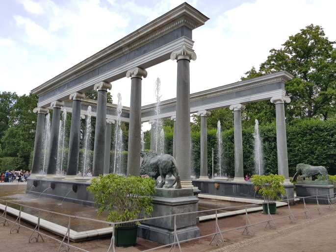 Fontaine des lions peterhof
