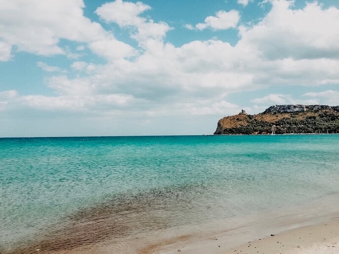 Poetto Strand Sardinien