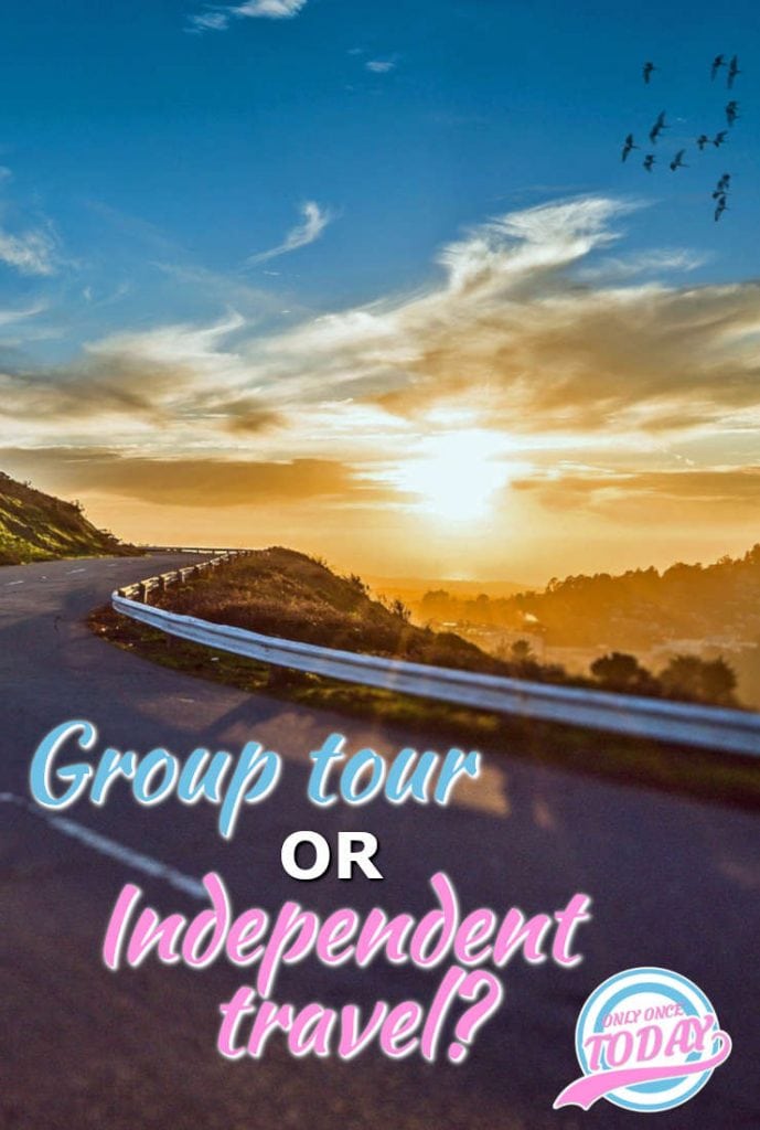Guided tour versus independent travel